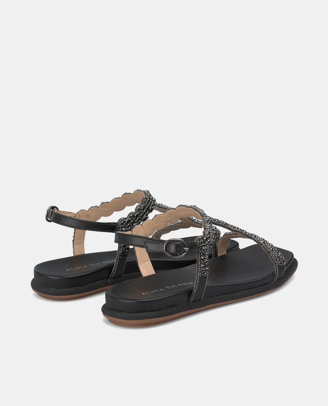 Alma En Pena SANDALIA BRILLOS PLANA