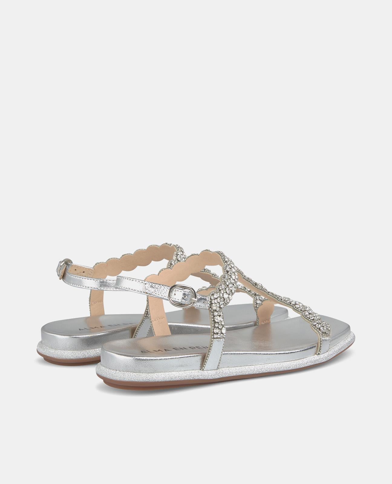 Alma En Pena SANDALIA BRILLOS PLANA