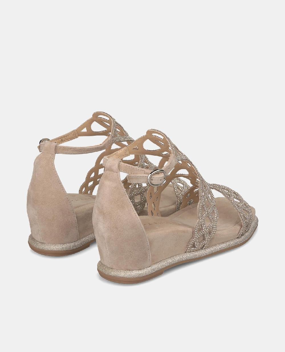 Alma En Pena SANDALIA CON DETALLES PEDRERÍA