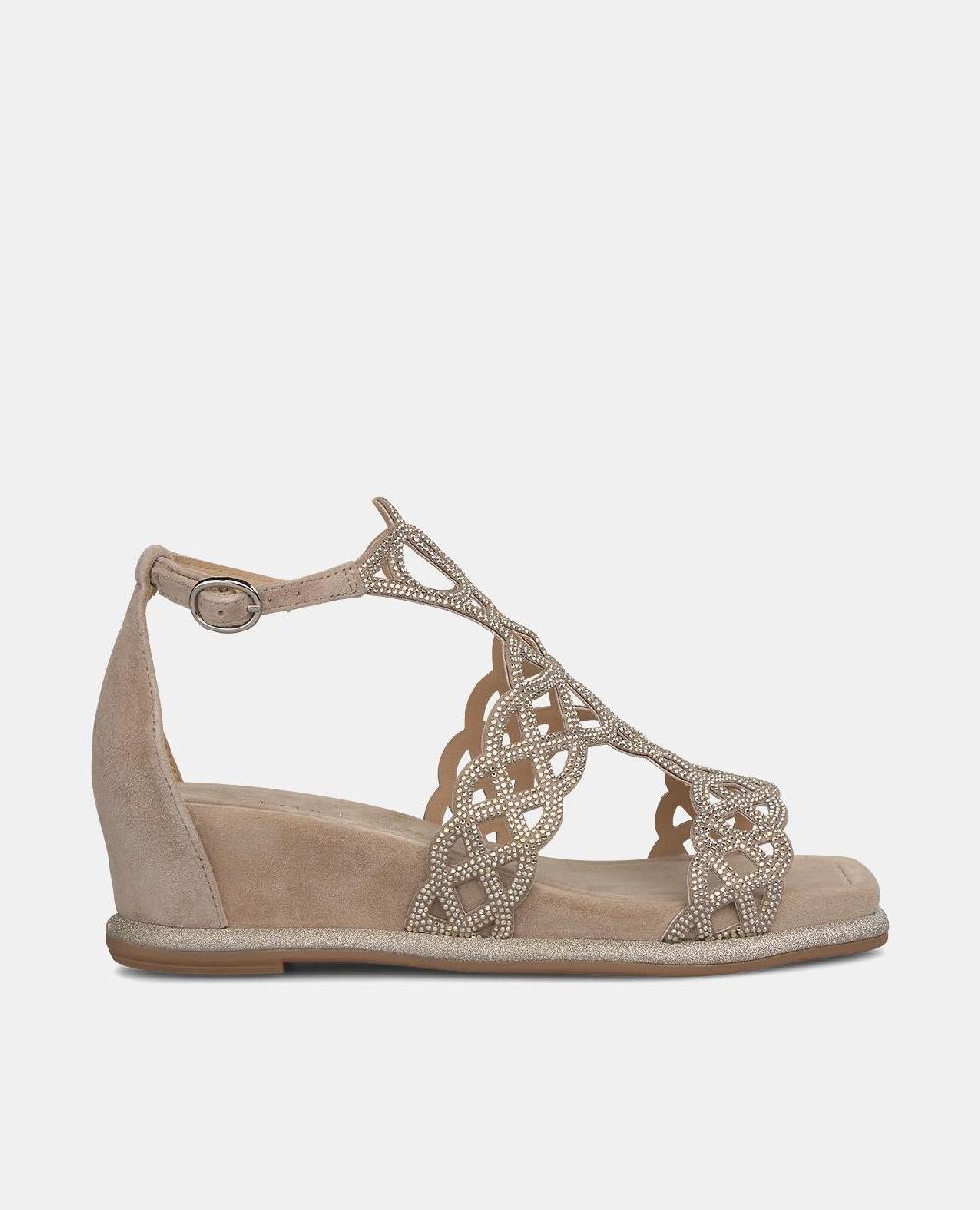 Alma en pena SANDALIA CON DETALLES PEDRERÍA