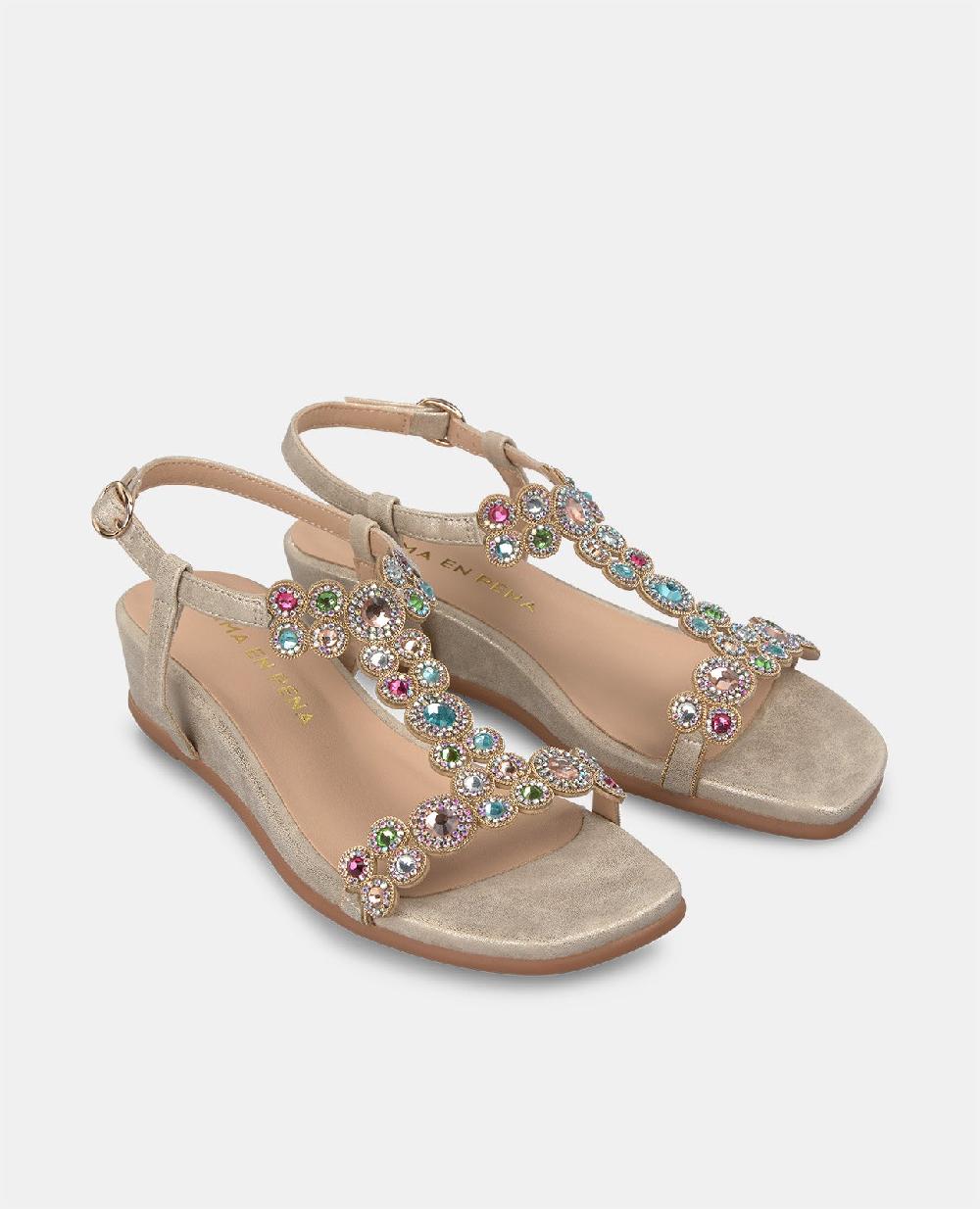 Alma En Pena SANDALIA CON TACÓN DETALLES