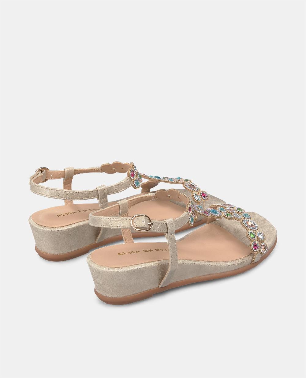 Alma En Pena SANDALIA CON TACÓN DETALLES