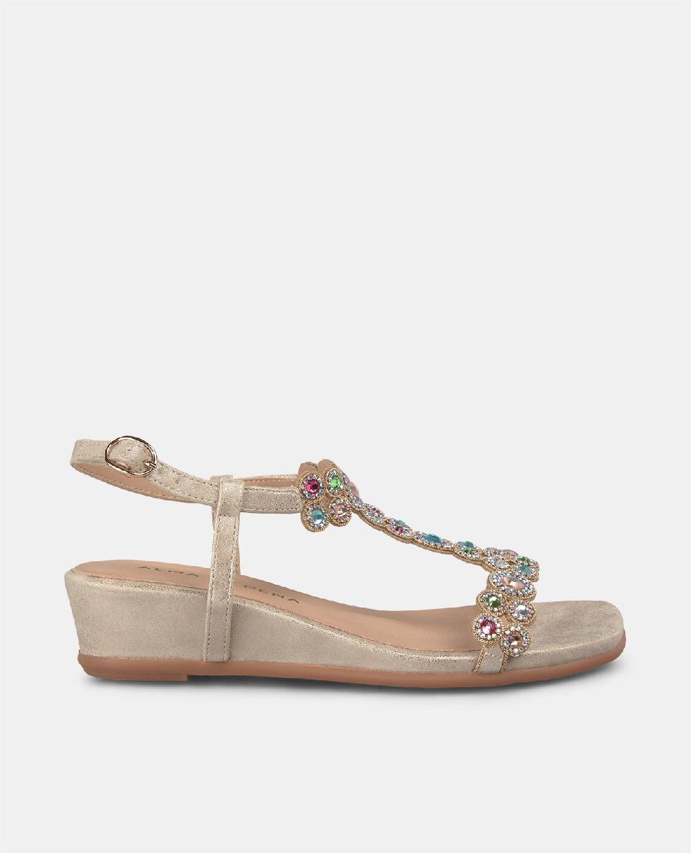 Alma en pena SANDALIA CON TACÓN DETALLES