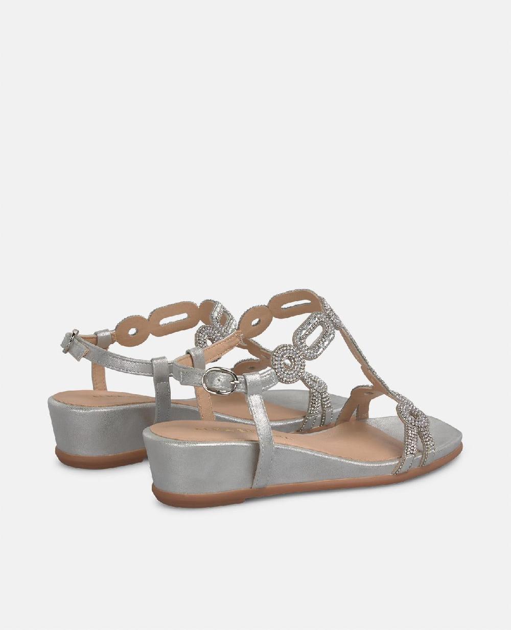 Alma En Pena SANDALIA CUÑA BAJA PEDRERÍA