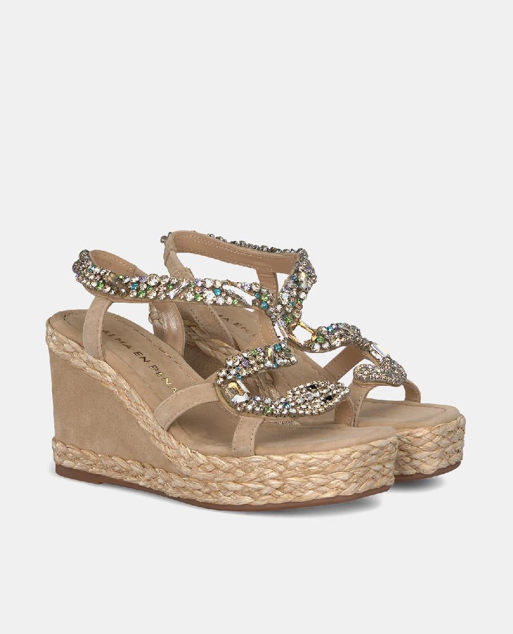 Alma En Pena SANDALIA CUÑA CON SERPIENTE