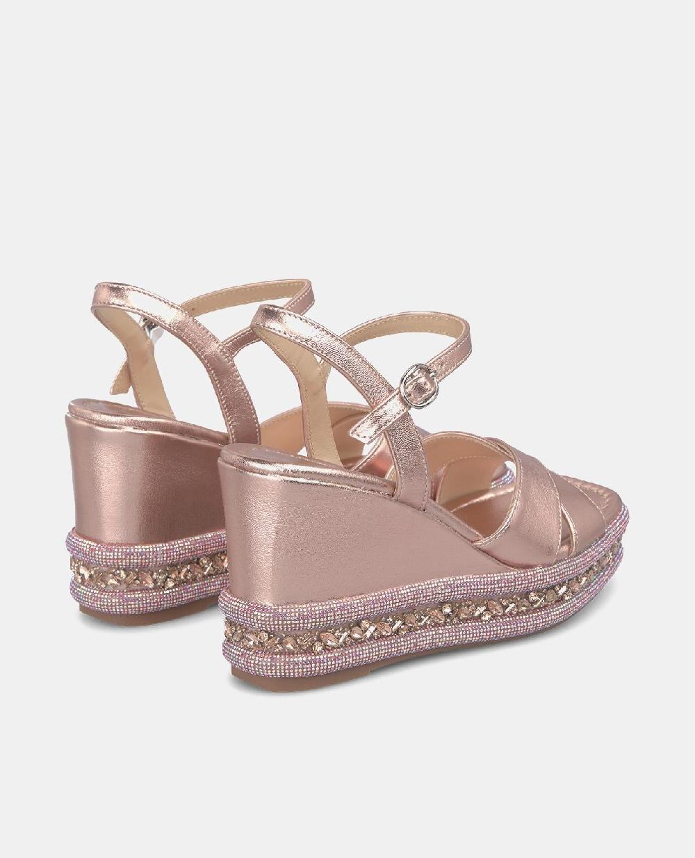 Alma En Pena SANDALIA CUÑA SUELA PEDRERÍA