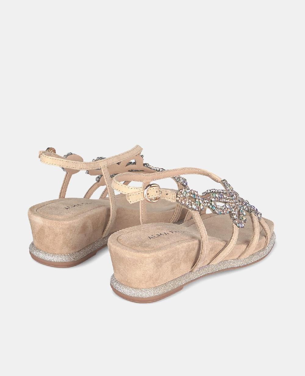 Alma En Pena SANDALIA CUÑA TACÓN MEDIO