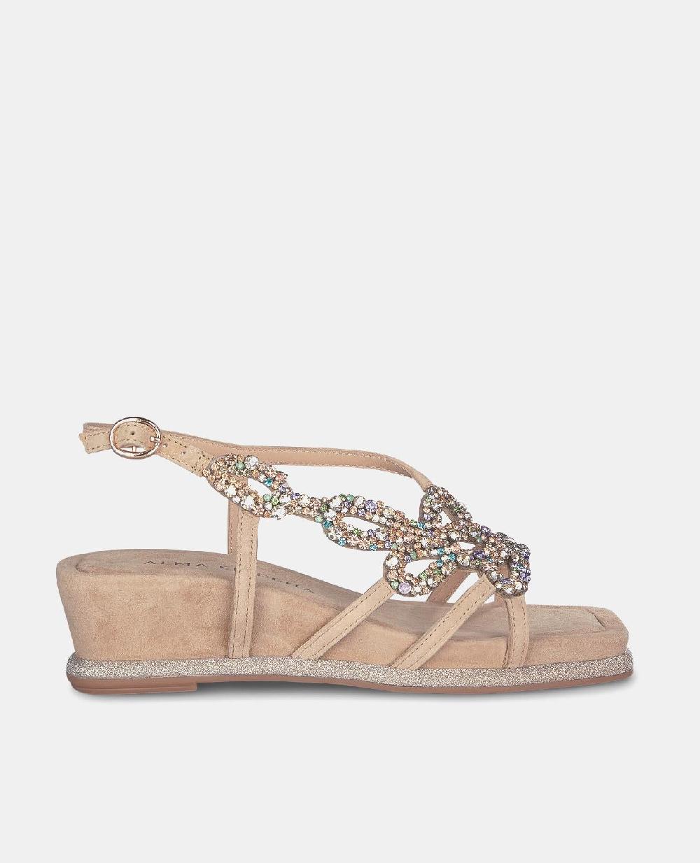 Alma en pena SANDALIA CUÑA TACÓN MEDIO