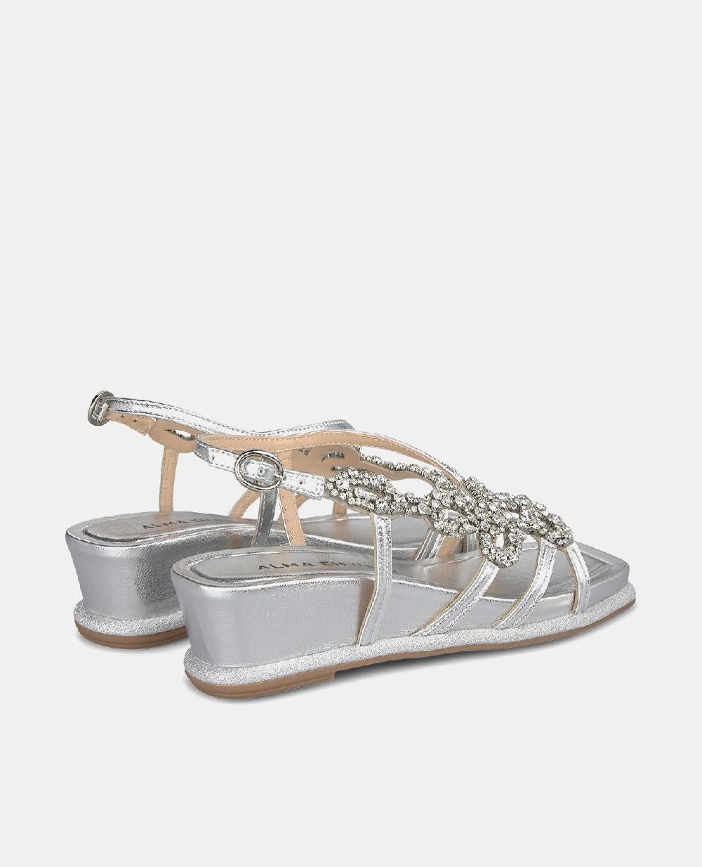 Alma En Pena SANDALIA CUÑA TACÓN MEDIO