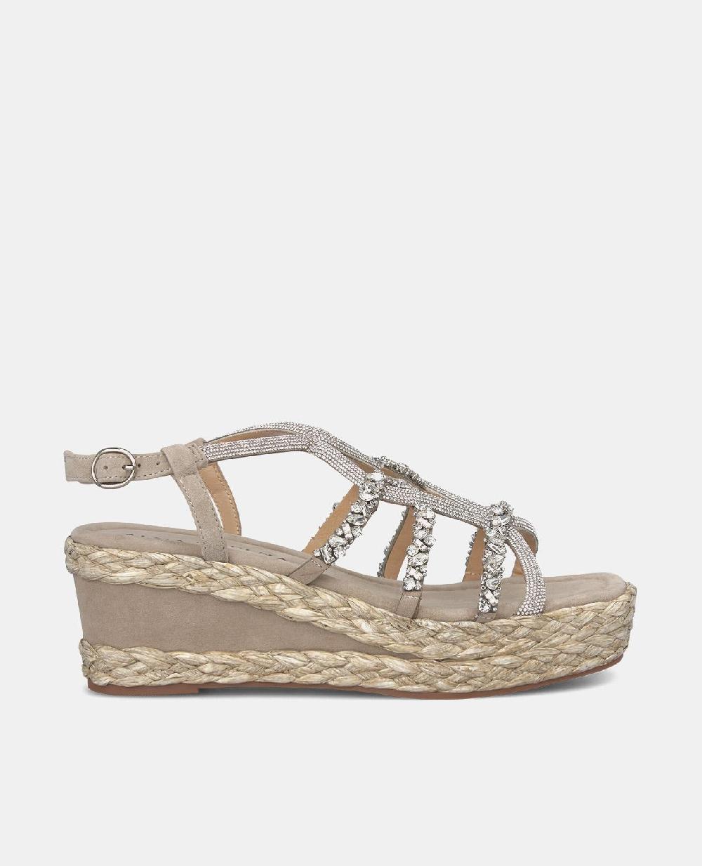 Alma en pena SANDALIA CUÑA TIRAS ENTRECRUZADAS