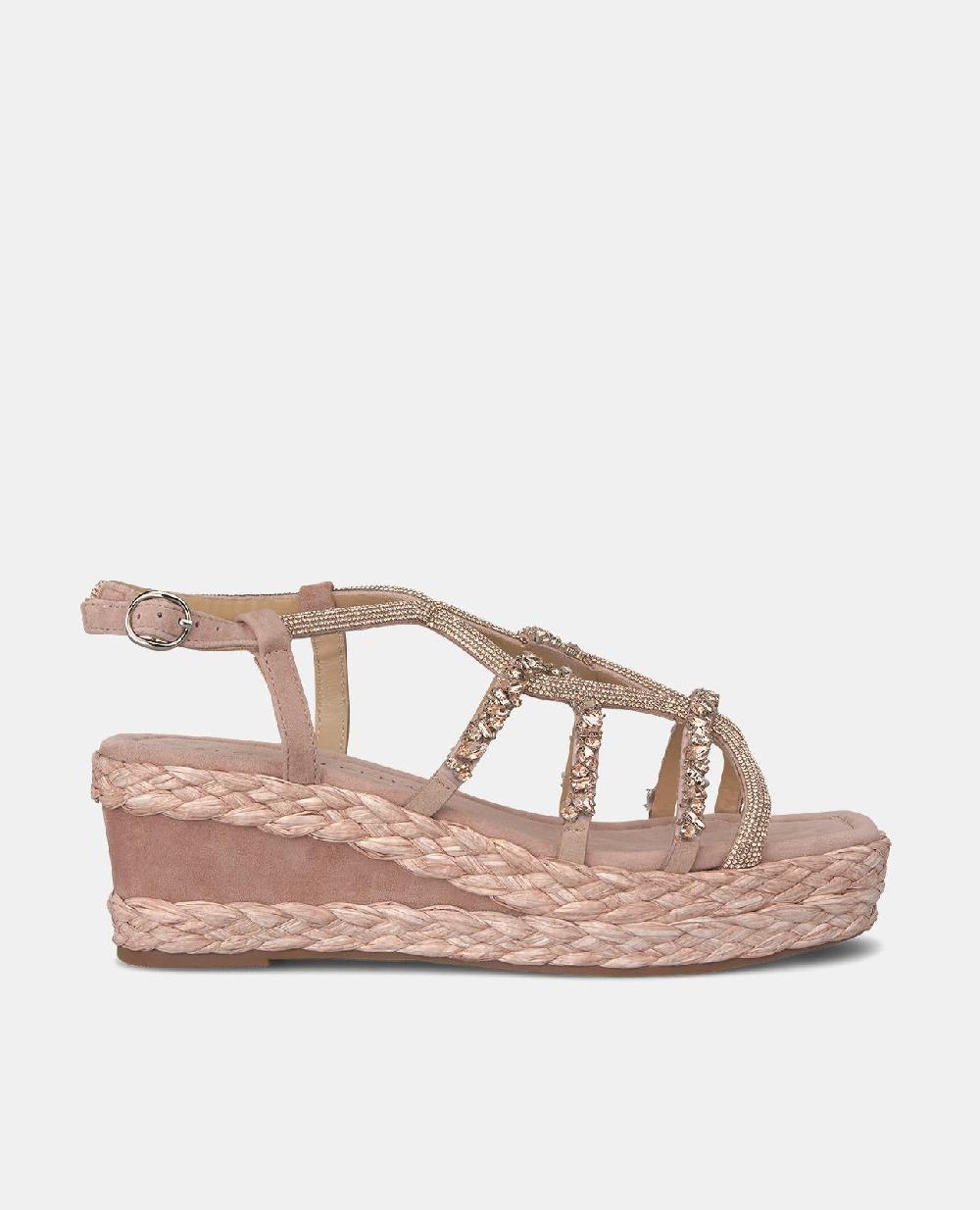 Alma en pena SANDALIA CUÑA TIRAS ENTRECRUZADAS