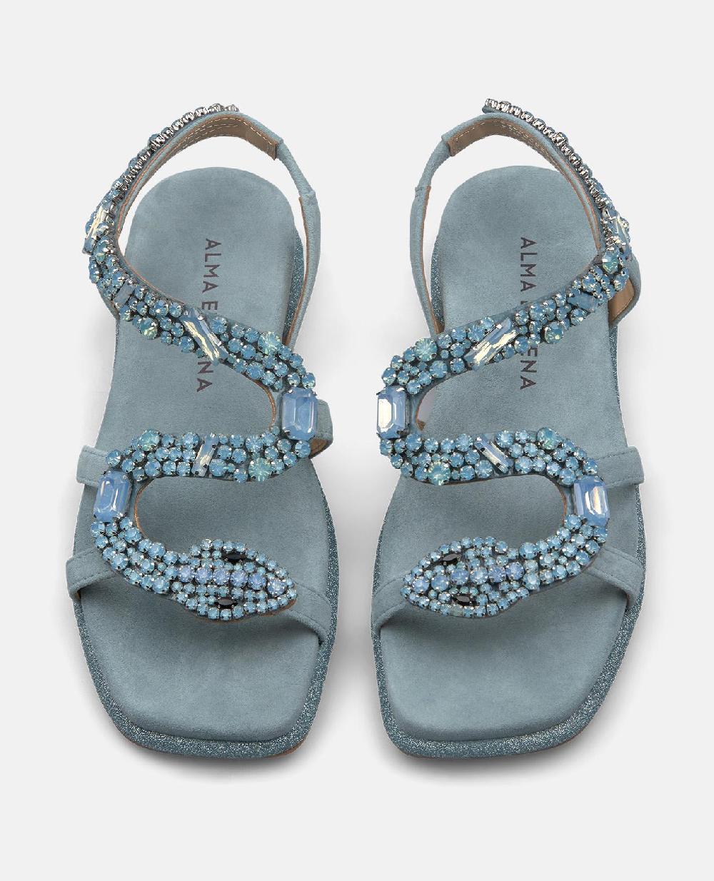 Alma En Pena SANDALIA DE SERPIENTE PLANA