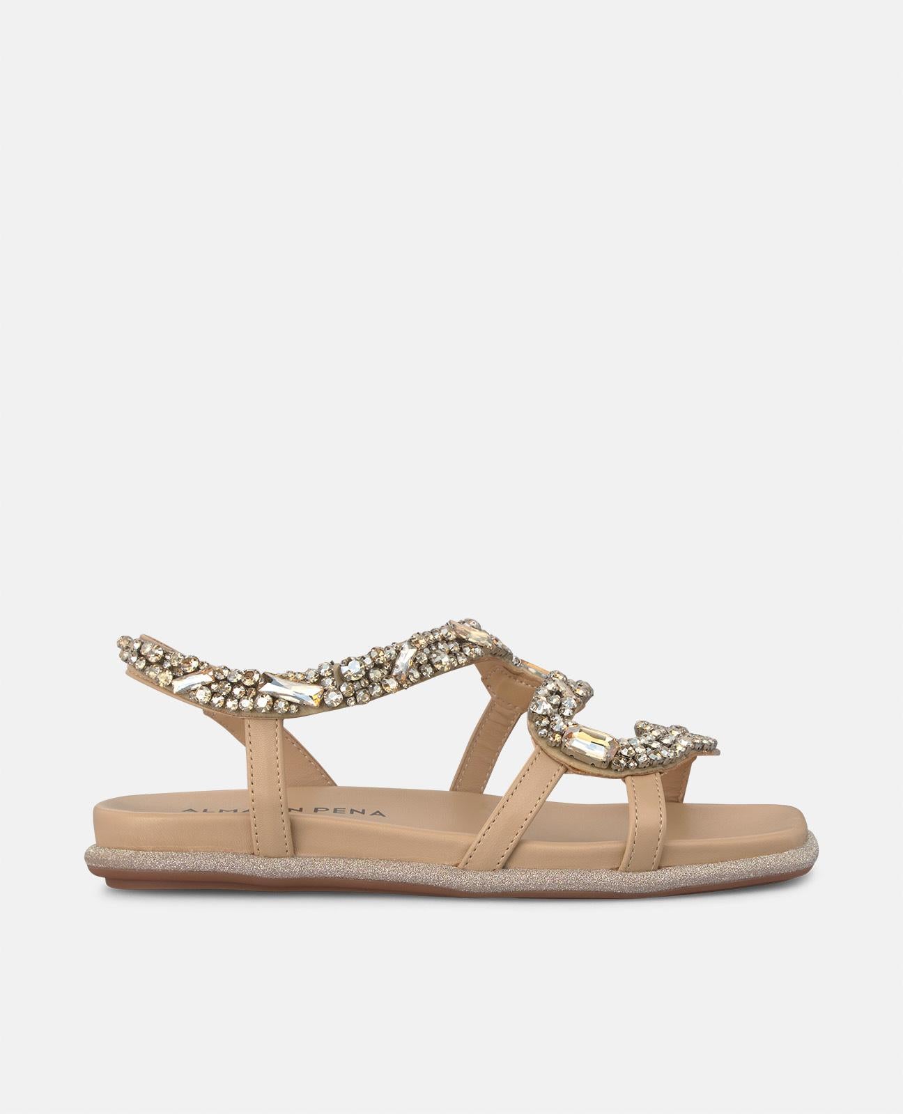 Alma en pena SANDALIA DE SERPIENTE PLANA