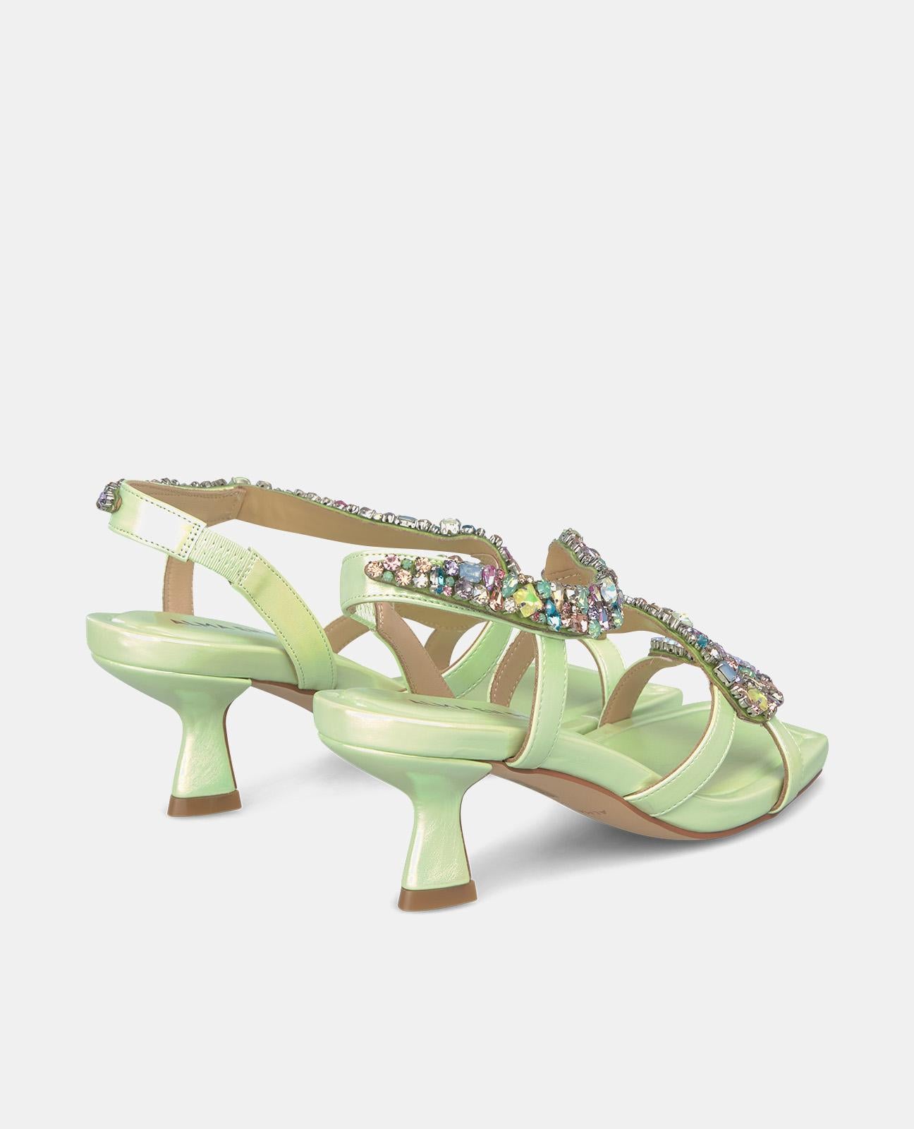 Alma En Pena SANDALIA KITTEN PEDRERÍA MULTI