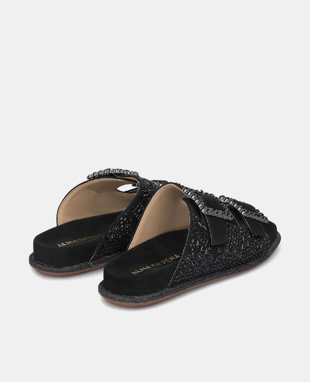 Alma En Pena SANDALIA PLANA CONFORT PEDRERÍA