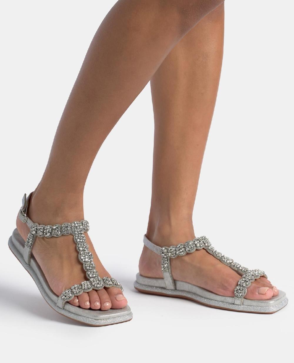 Alma En Pena SANDALIA PLANA DETALLES JOYA