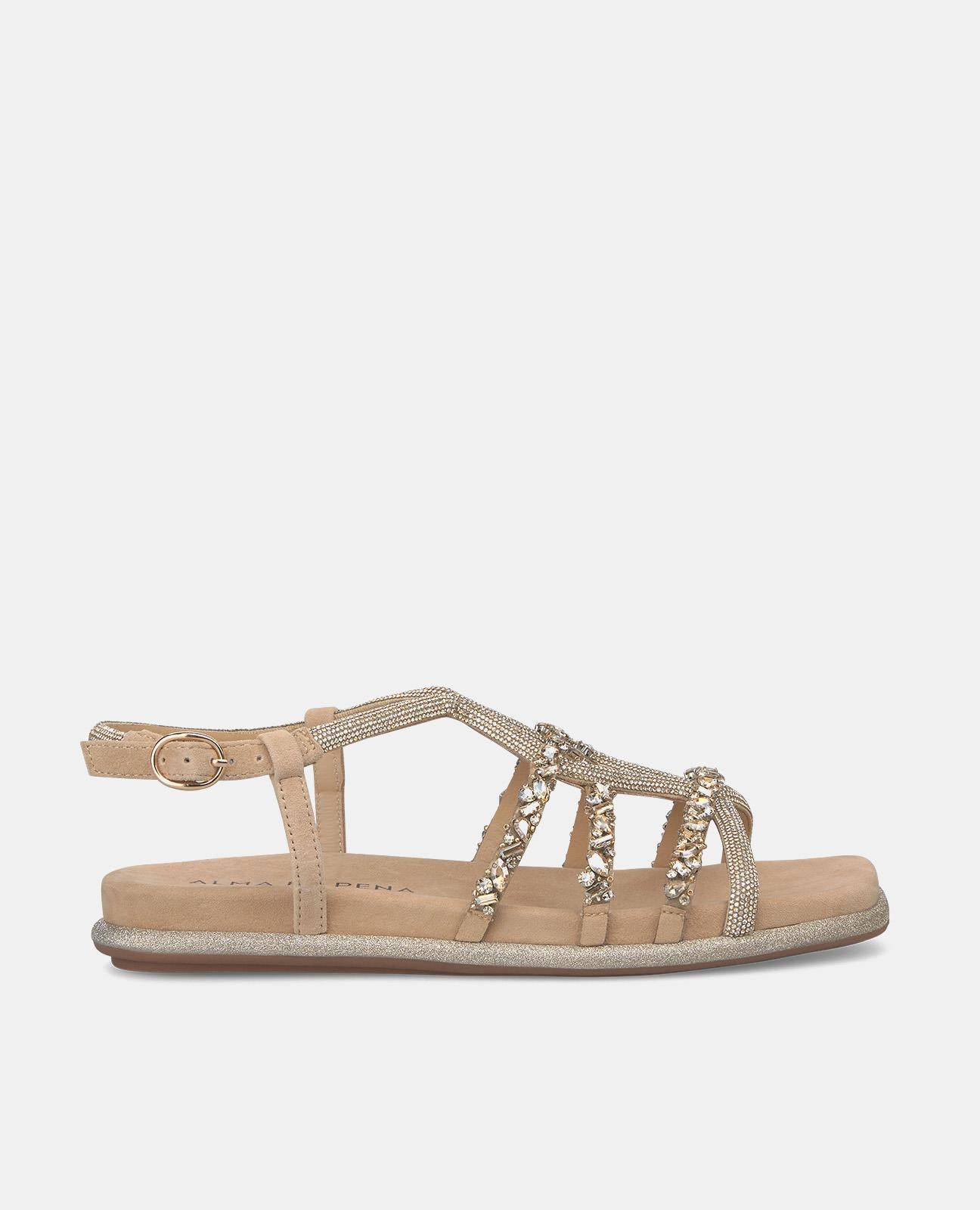 Alma en pena SANDALIA PLANA ENTRELAZADA HEBILLA