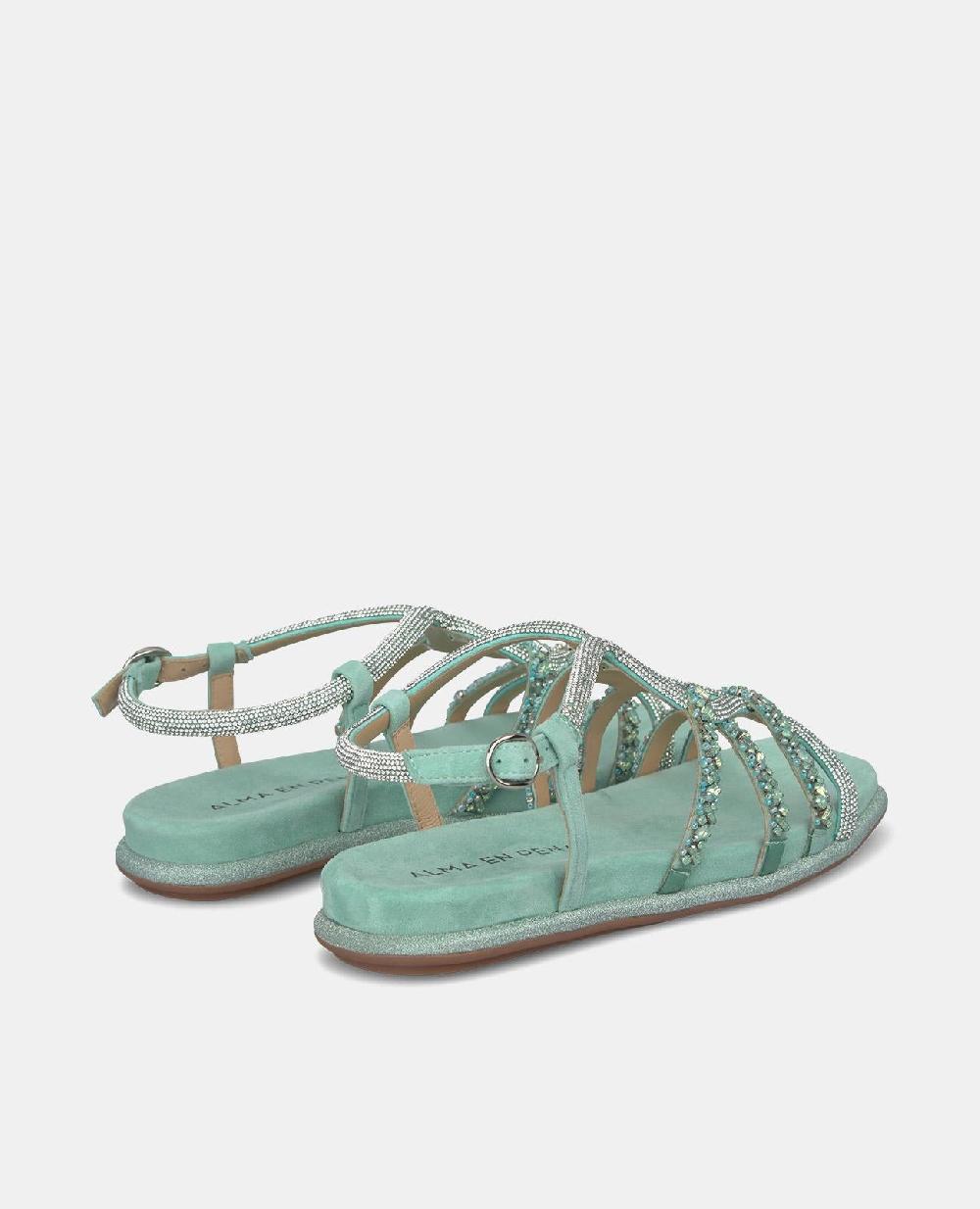 Alma En Pena SANDALIA PLANA ENTRELAZADA HEBILLA