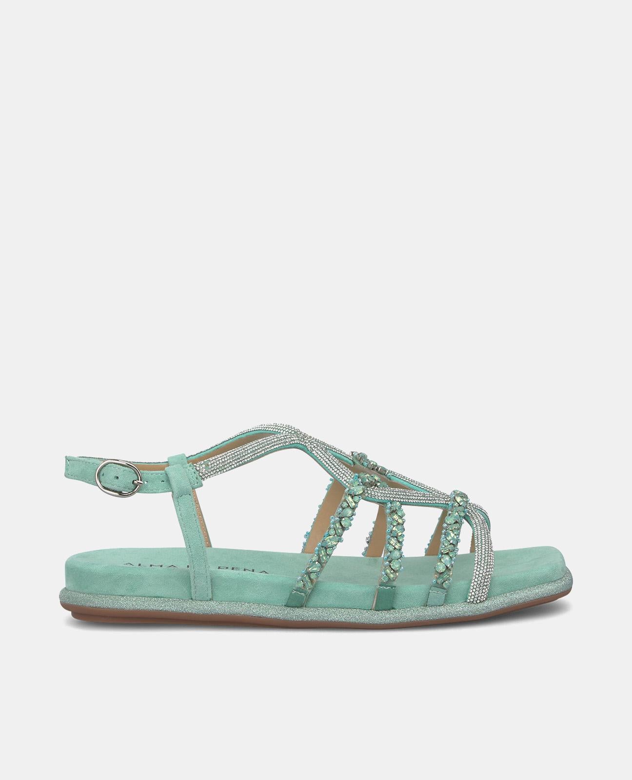 Alma en pena SANDALIA PLANA ENTRELAZADA HEBILLA