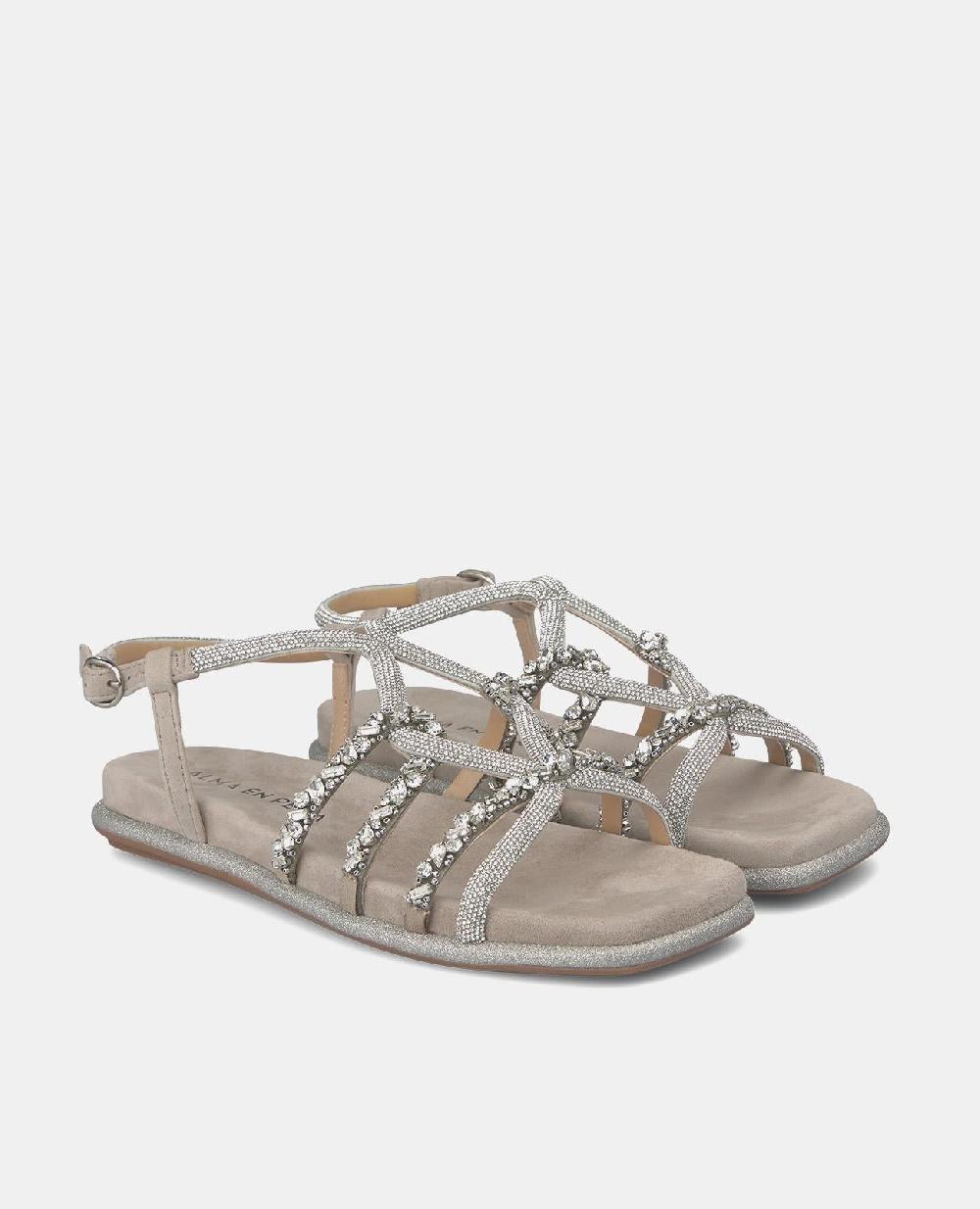 Alma En Pena SANDALIA PLANA ENTRELAZADA HEBILLA