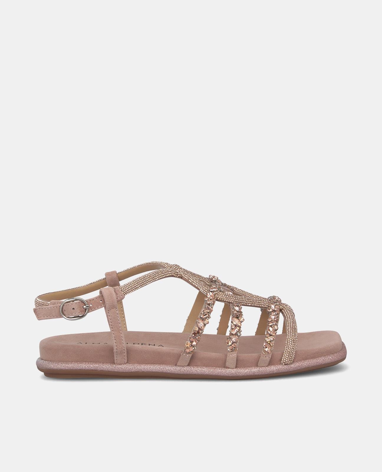 Alma en pena SANDALIA PLANA ENTRELAZADA HEBILLA