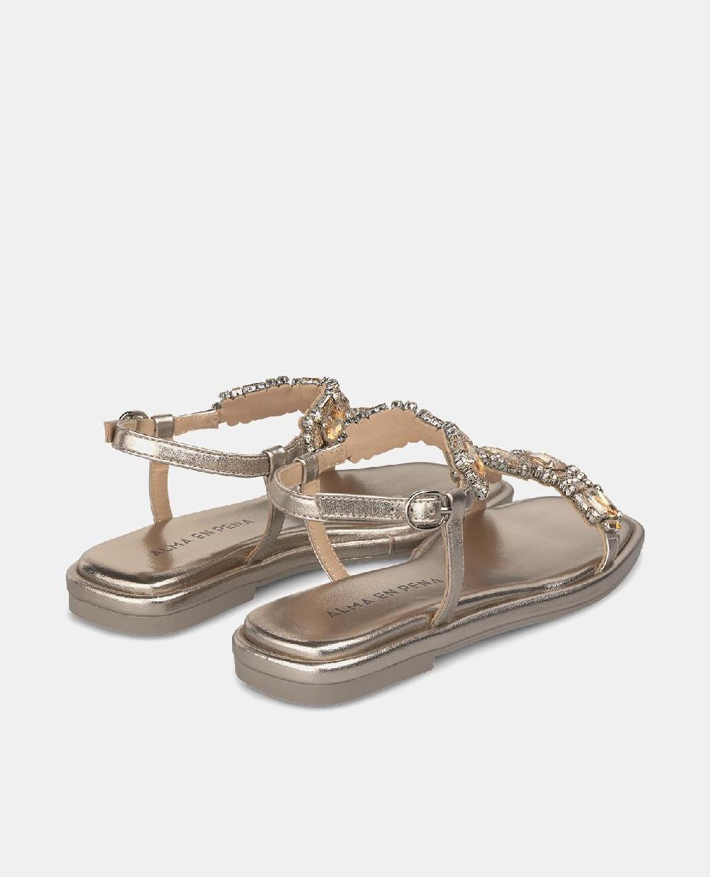 Alma En Pena SANDALIA PLANA PEDRERÍA