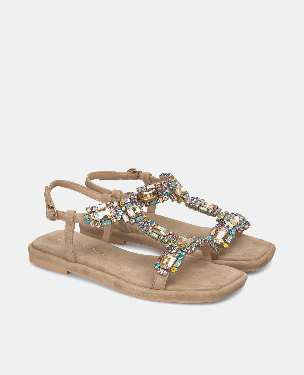 Alma En Pena SANDALIA PLANA PEDRERÍA