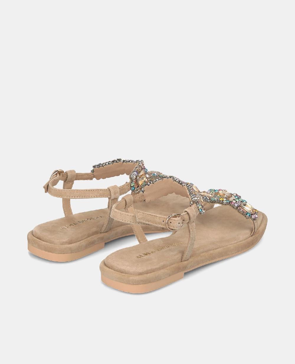 Alma En Pena SANDALIA PLANA PEDRERÍA