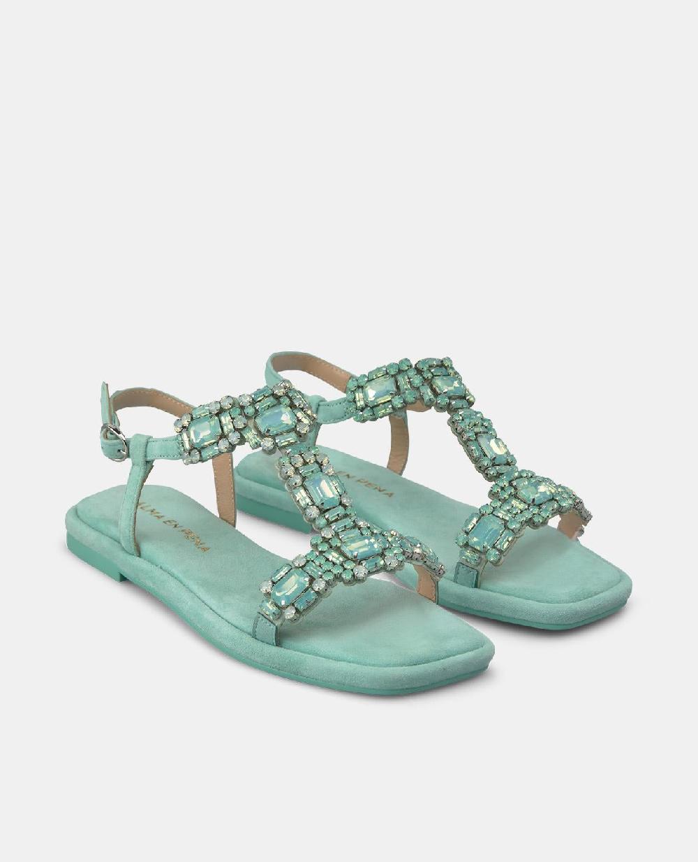 Alma En Pena SANDALIA PLANA PEDRERÍA