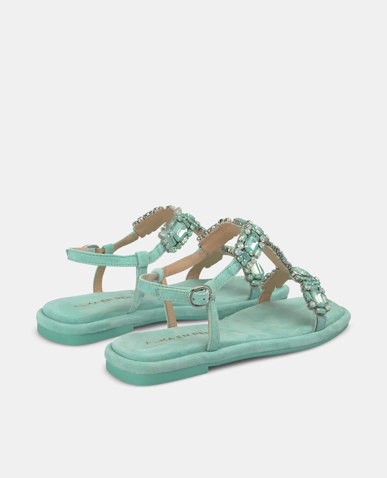 Alma En Pena SANDALIA PLANA PEDRERÍA