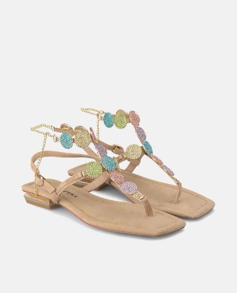 Alma En Pena SANDALIA PLANA PULSERAS PEDRERÍA