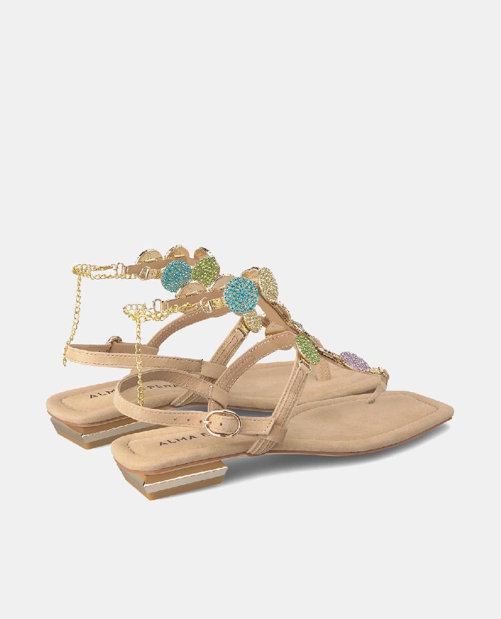 Alma En Pena SANDALIA PLANA PULSERAS PEDRERÍA