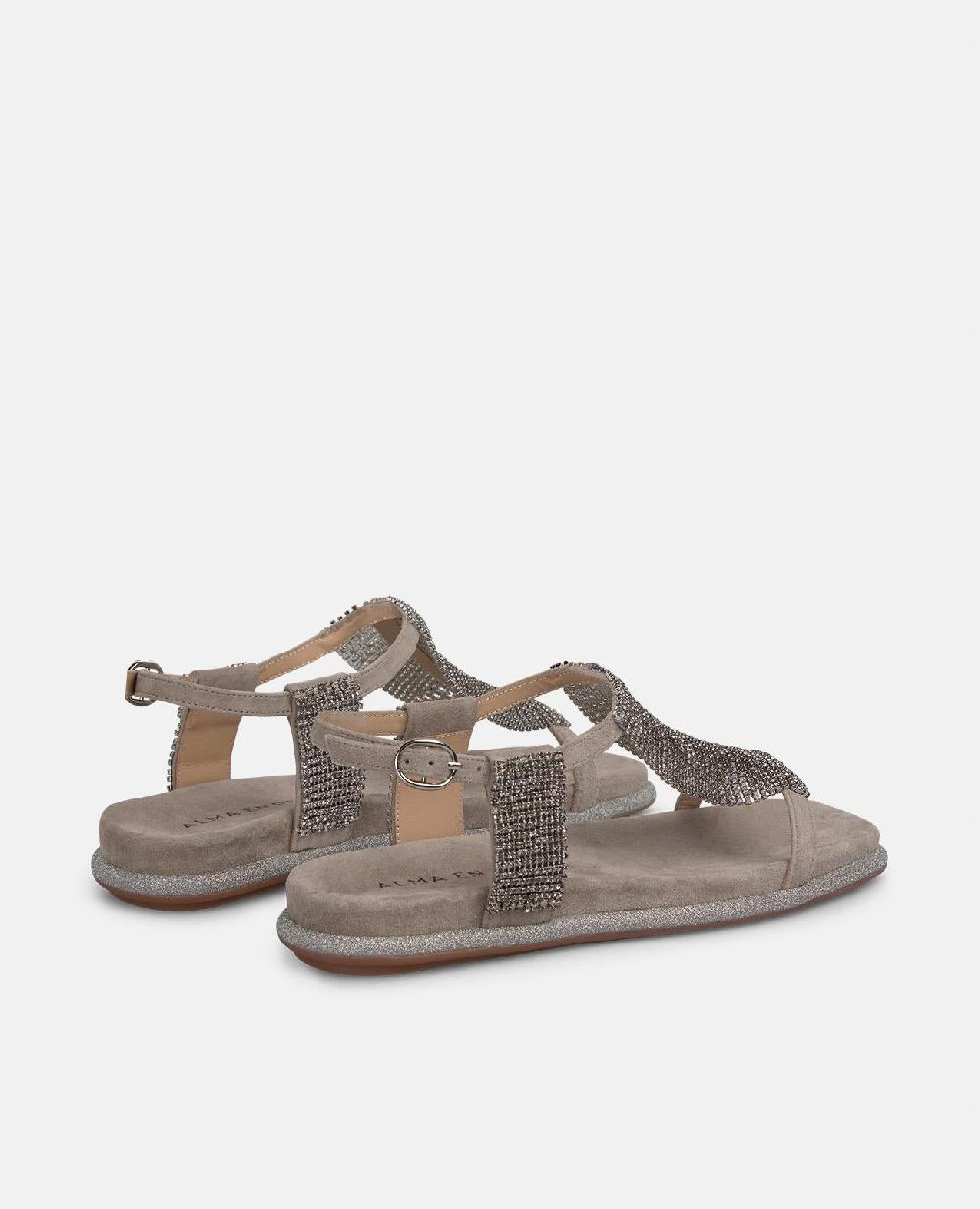 Alma En Pena SANDALIA PLANA RED PEDRERÍA