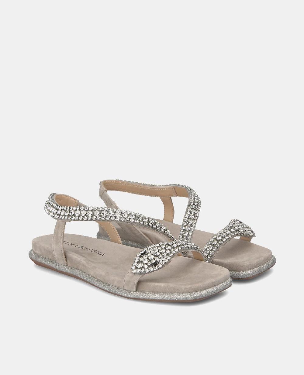 Alma En Pena SANDALIA PLANA SUELA PURPURINA