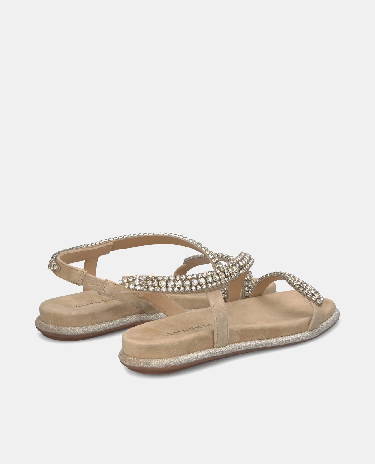 Alma En Pena SANDALIA PLANA SUELA PURPURINA