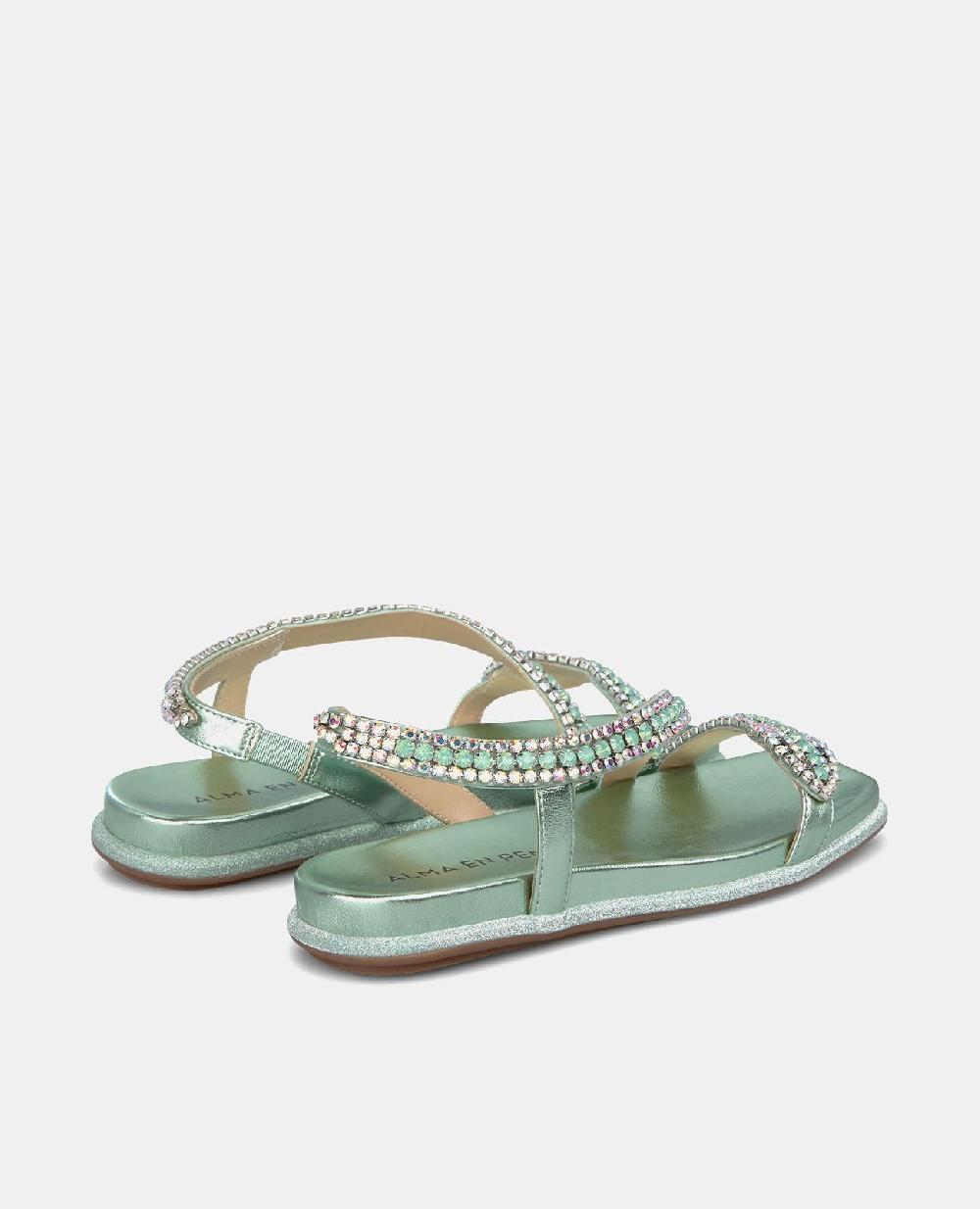 Alma En Pena SANDALIA PLANA SUELA PURPURINA