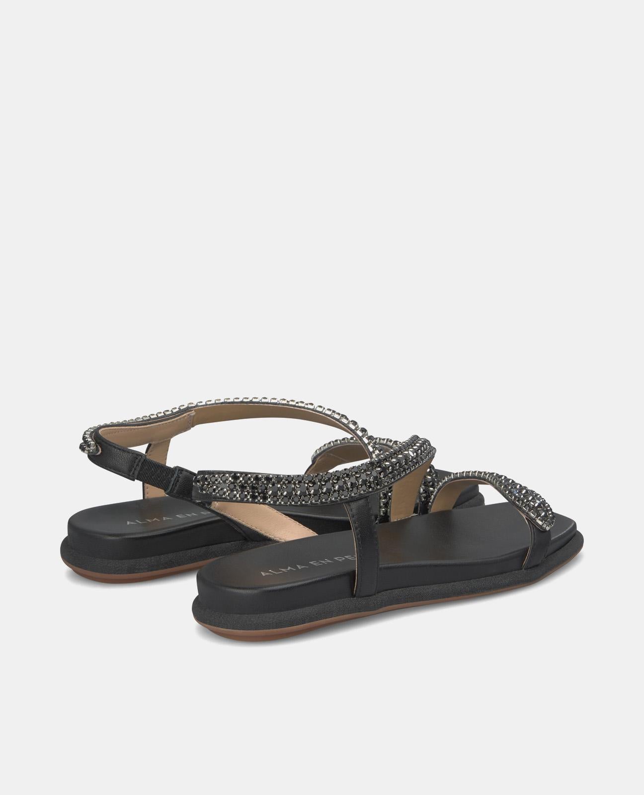 Alma En Pena SANDALIA PLANA SUELA PURPURINA