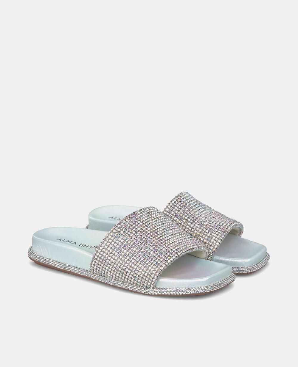 Alma En Pena SANDALIA PLANA TIRA STRASS