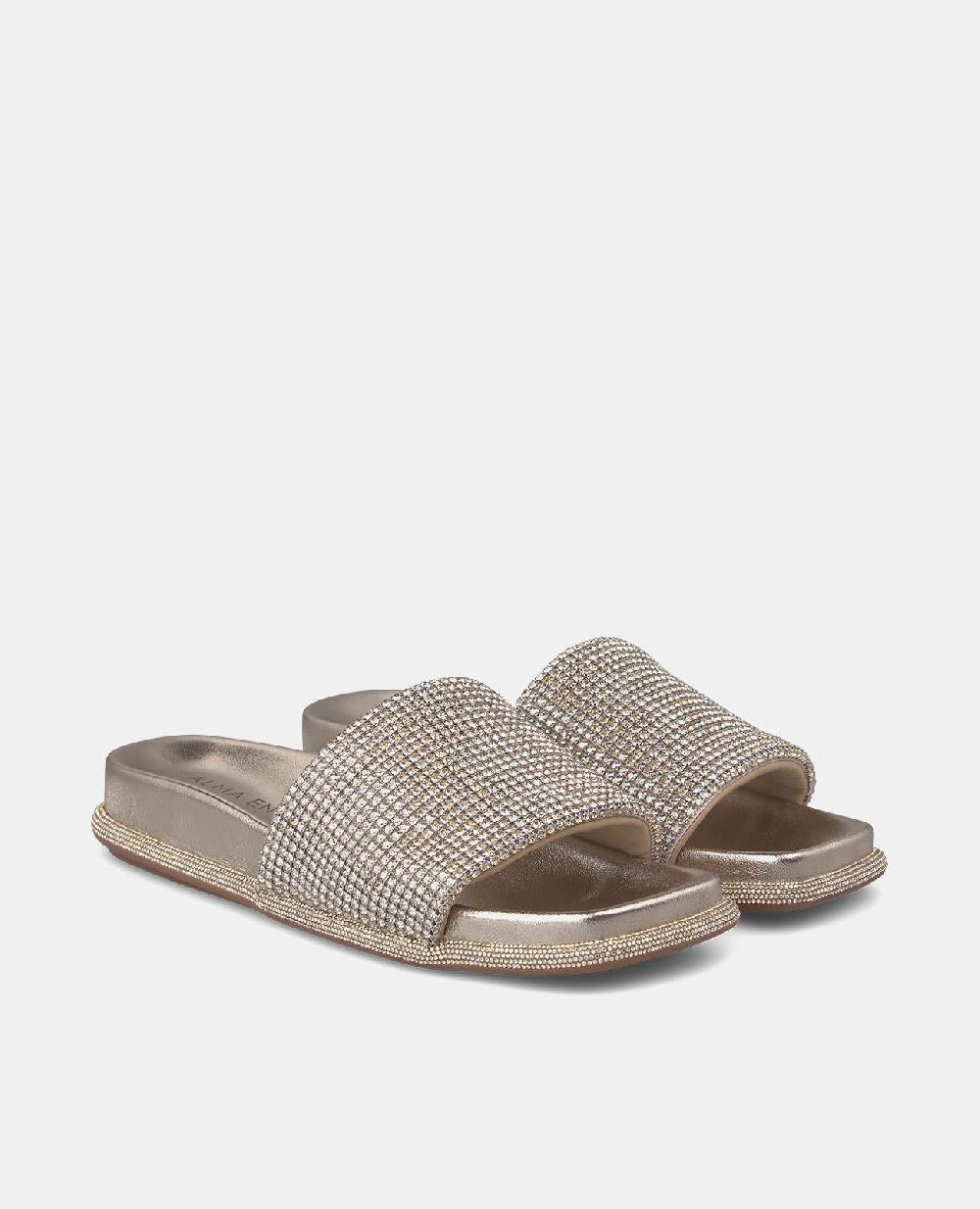 Alma En Pena SANDALIA PLANA TIRA STRASS