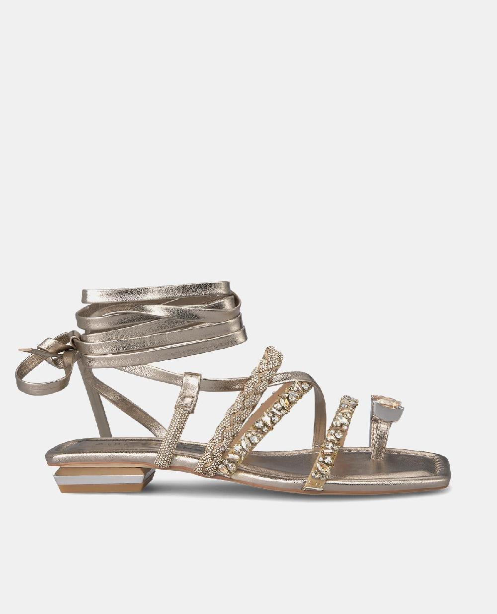 Alma en pena SANDALIA PLANA TIRAS ANUDADAS