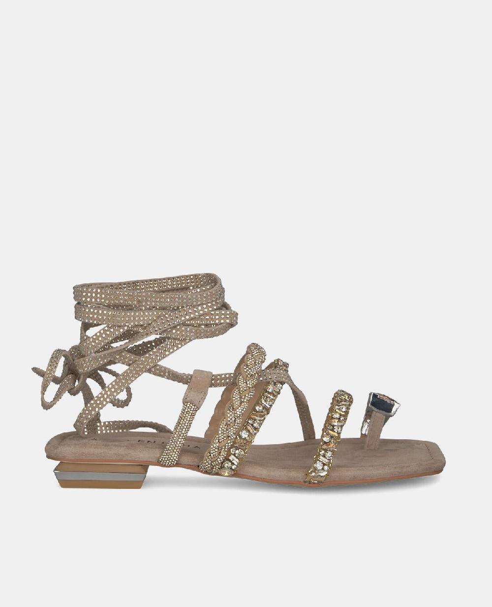 Alma en pena SANDALIA PLANA TIRAS ANUDADAS