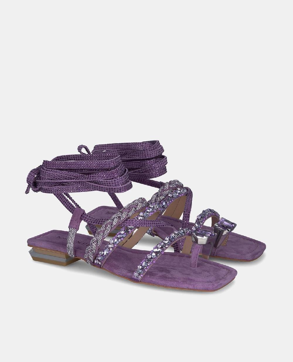 Alma En Pena SANDALIA PLANA TIRAS ANUDADAS