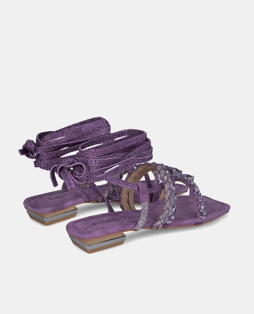 Alma En Pena SANDALIA PLANA TIRAS ANUDADAS