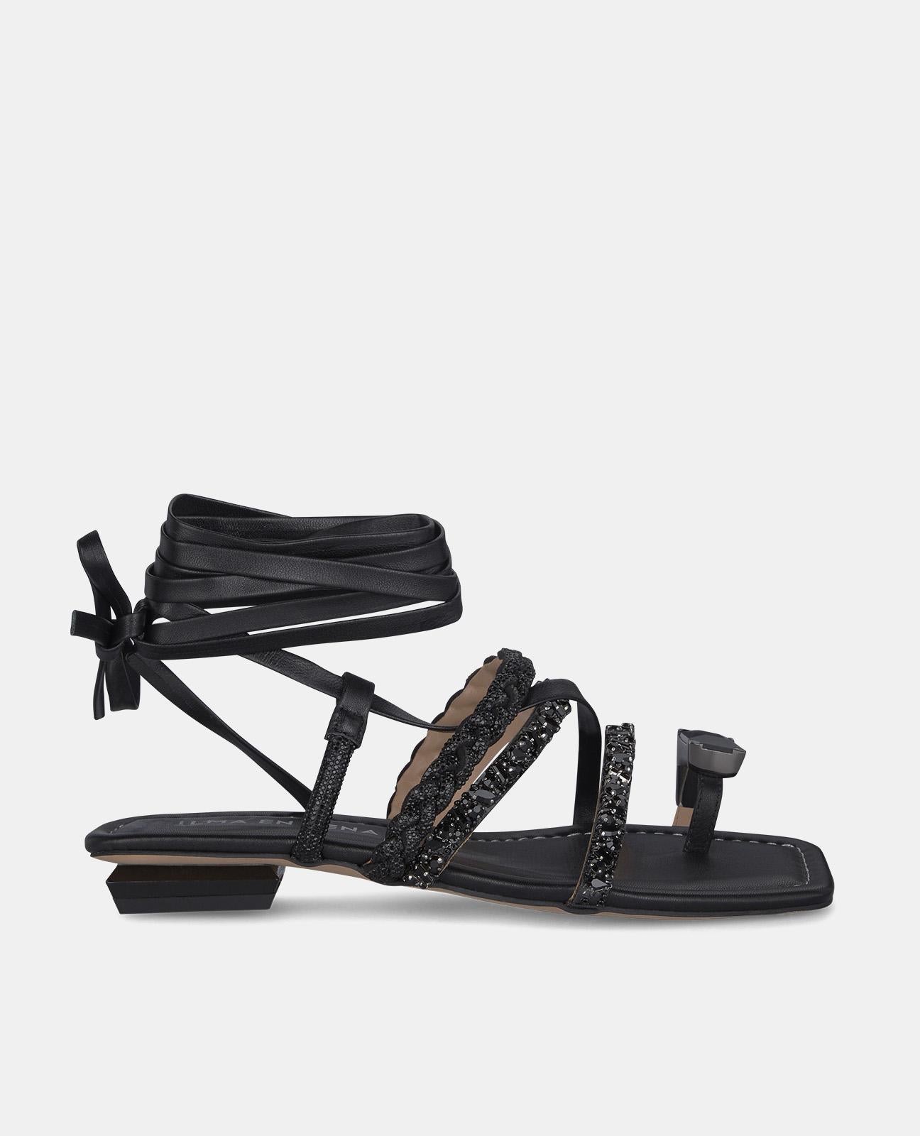 Alma en pena SANDALIA PLANA TIRAS ANUDADAS