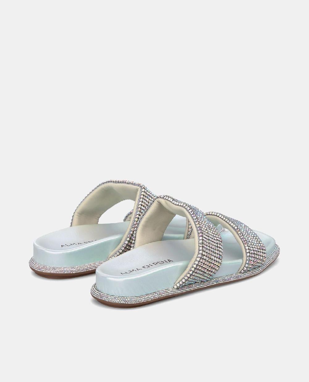 Alma En Pena SANDALIA PLANA TIRAS STRASS