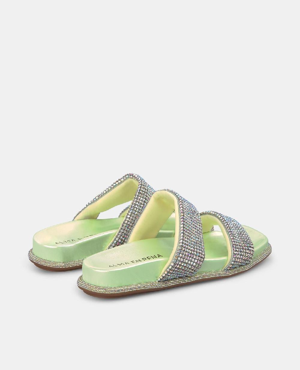 Alma En Pena SANDALIA PLANA TIRAS STRASS