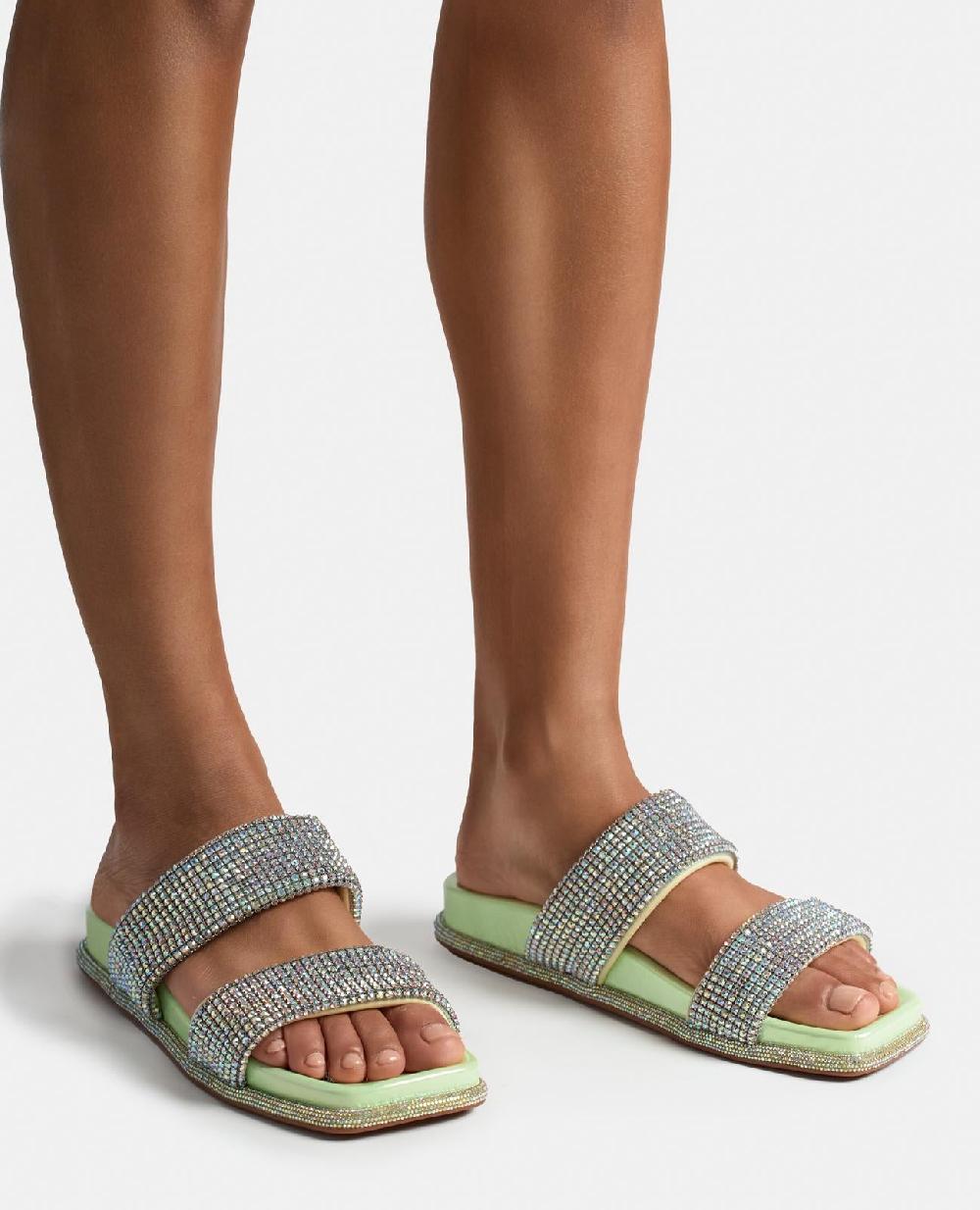 Alma En Pena SANDALIA PLANA TIRAS STRASS