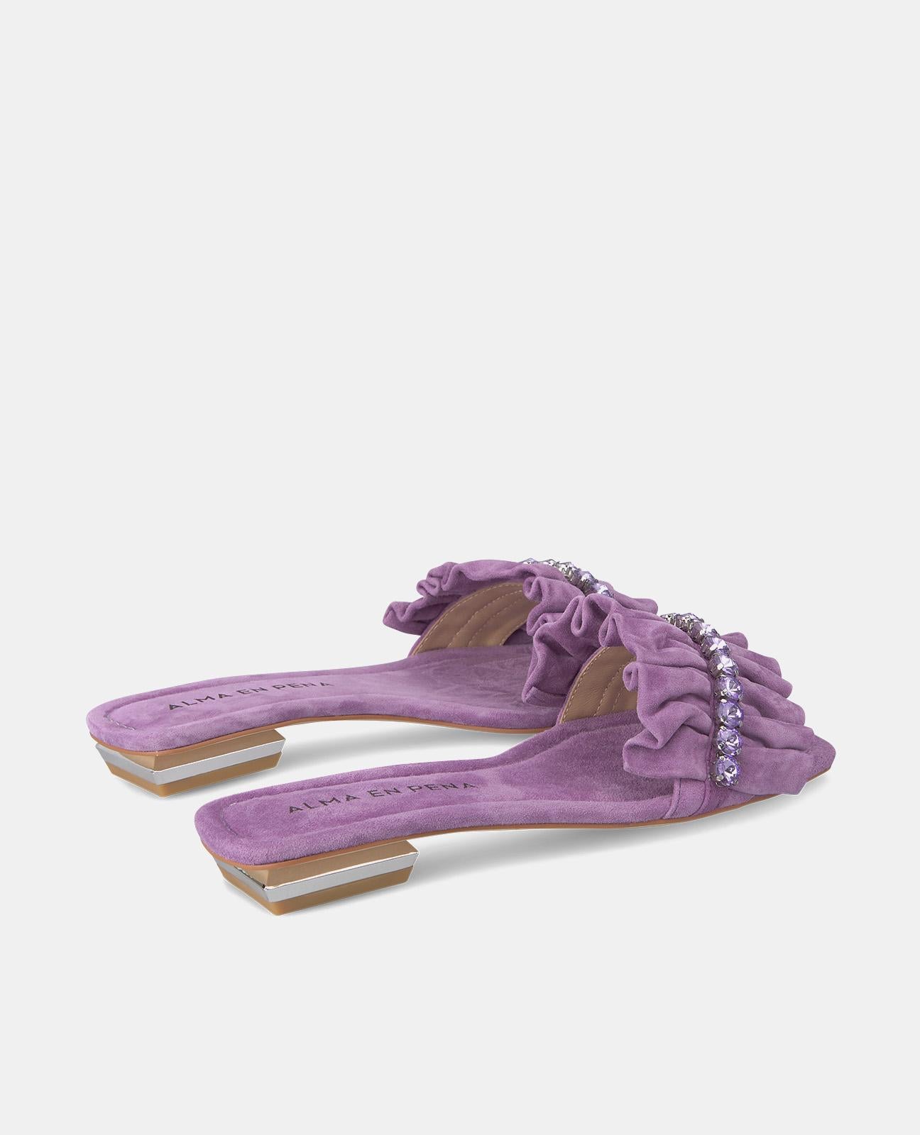 Alma En Pena SANDALIA PLANA VOLANTES