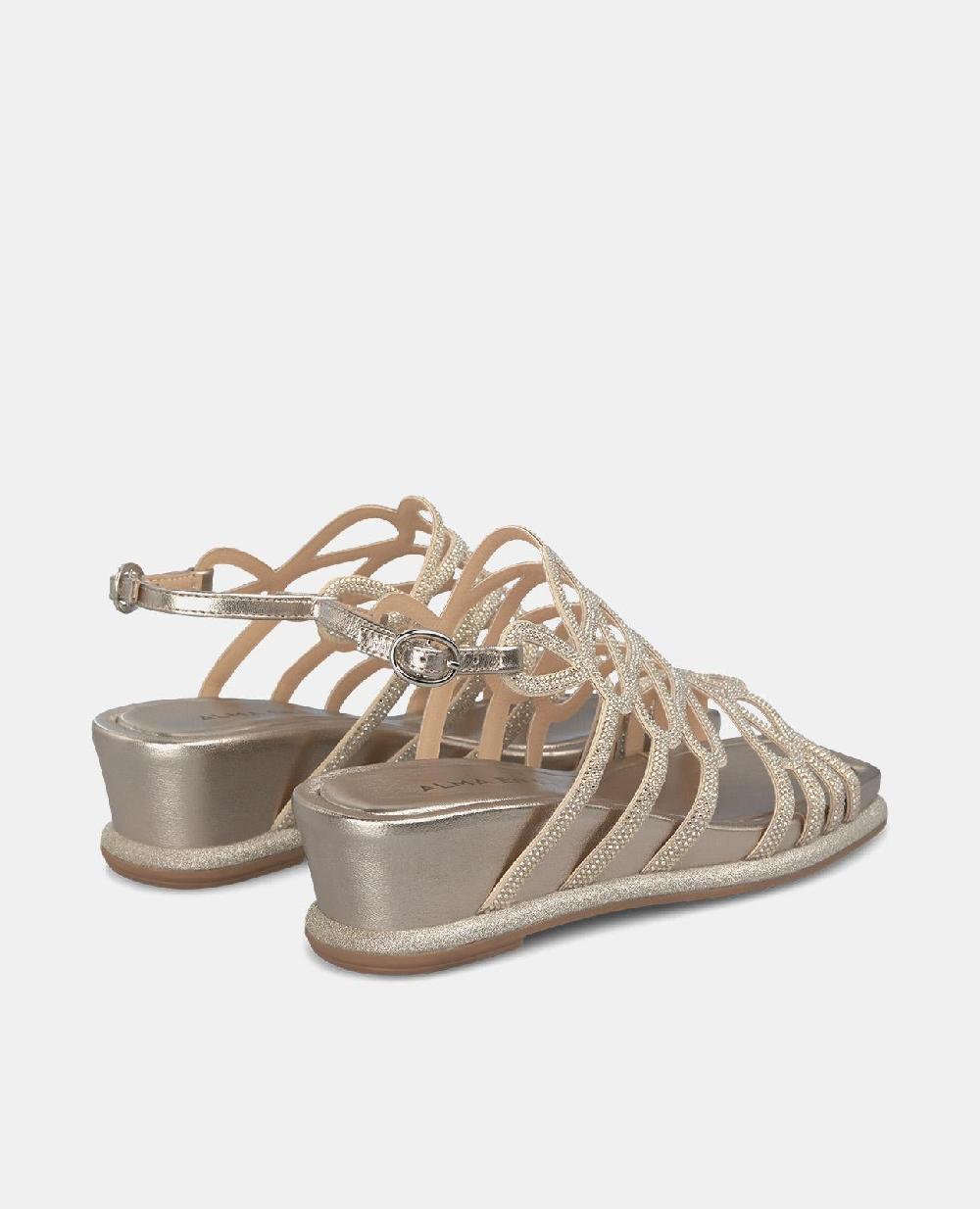 Alma En Pena SANDALIA PLATAFORMA CON BRILLO