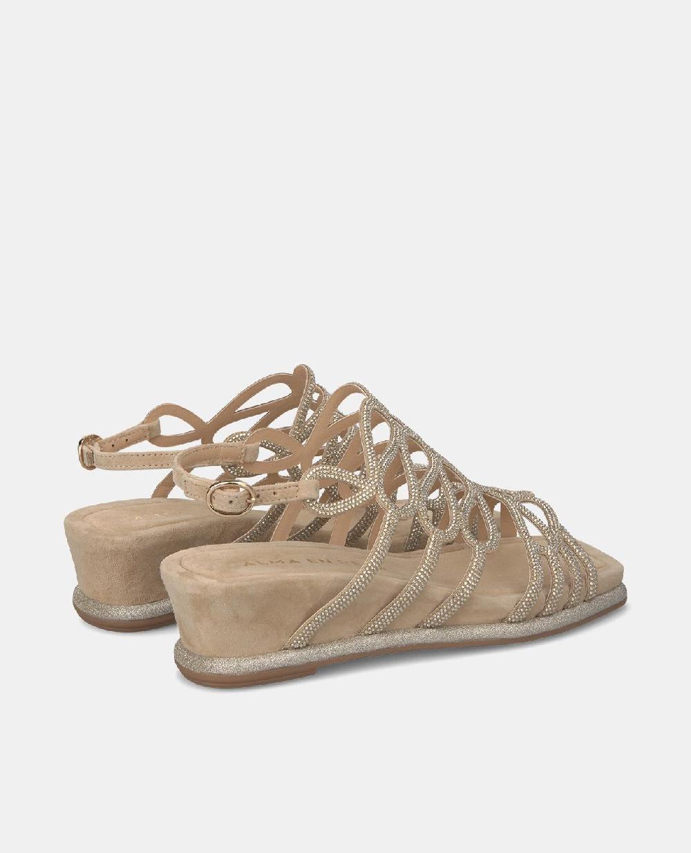 Alma En Pena SANDALIA PLATAFORMA CON BRILLO